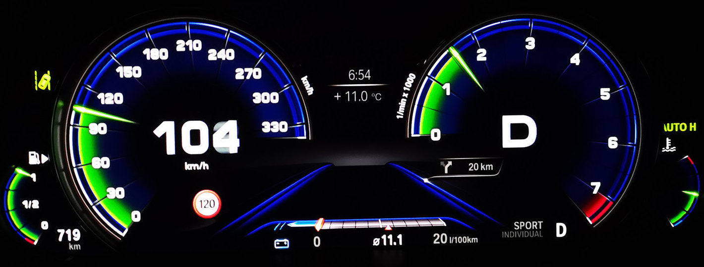 Compteur ALPINA gradué 340kmh